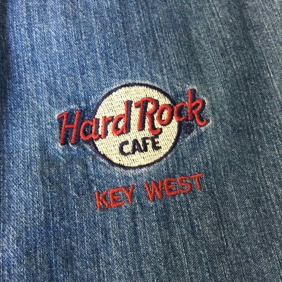 VTG Hard Rock Cafe Key West Denim Tank - Picture 4 of 8